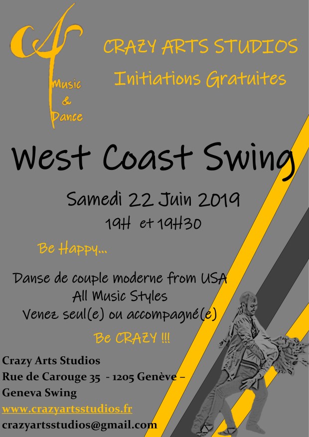 WCS West Coast Swing Geneve Crazy Arts Studios